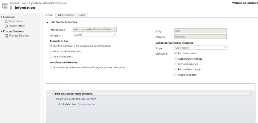 2018-08-25 22_13_13-Process_ Lead - UpdateSendEmailNotification - Microsoft Dynamics 365